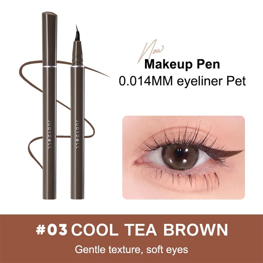 Narrow Liquid Eyeliner 03 Medium Brown