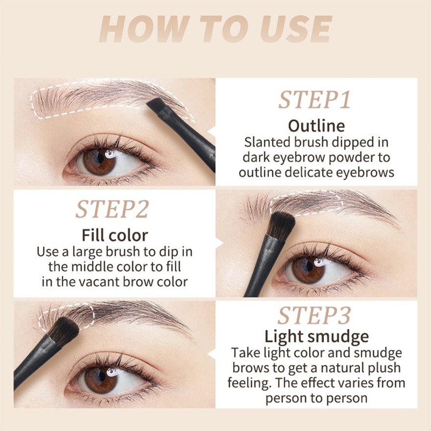 Modeling 3-Color Eyebrow Powder 02