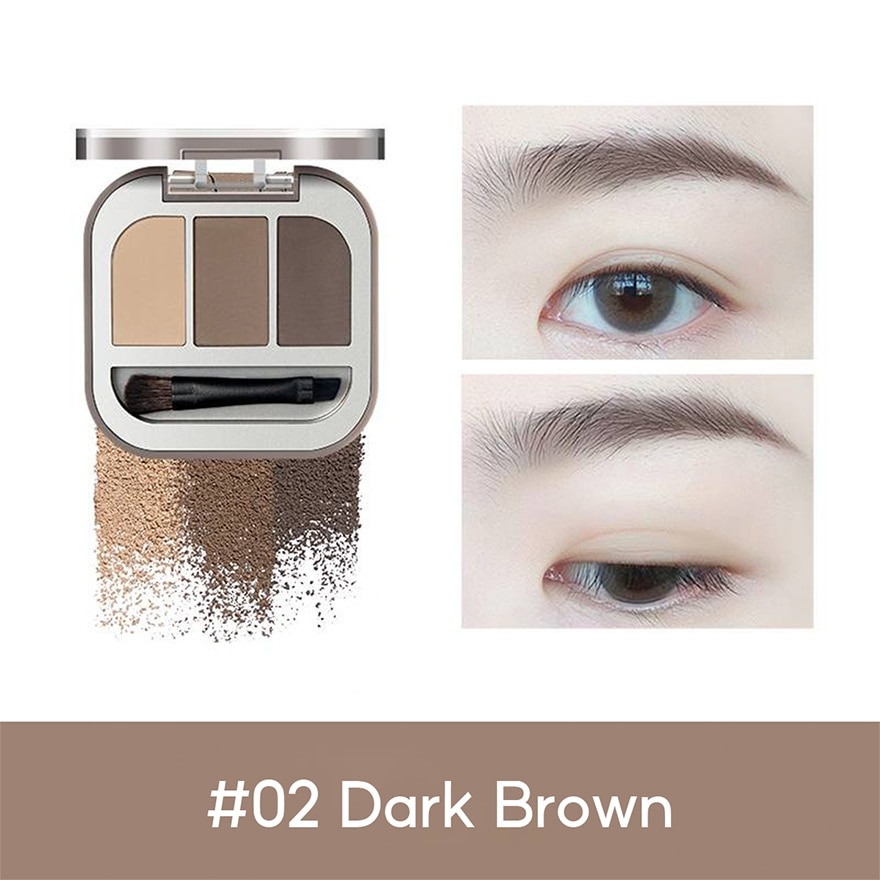 Modeling 3-Color Eyebrow Powder 02