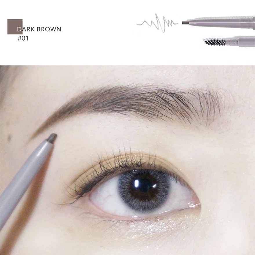 Narrow Eyebrow Pencil 01 Dark Brown