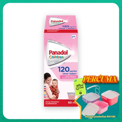PANADOL - Children Suspension 120 mg/5ml for Fever & Pain