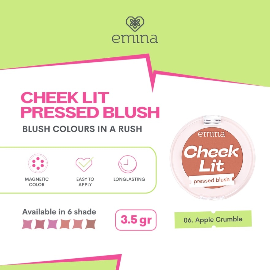 Cheek Lit Pressed Blush 06 Apple Crumble 1S