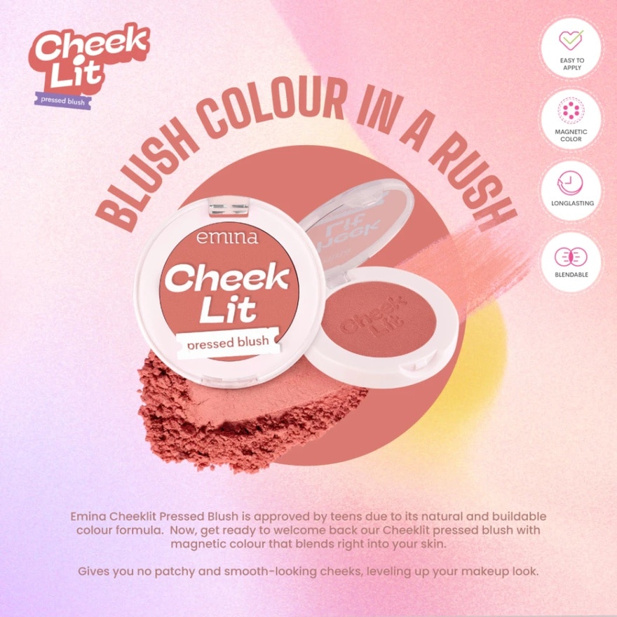 Cheek Lit Pressed Blush 06 Apple Crumble 1S