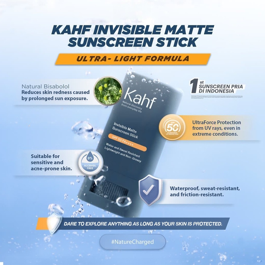 Invisible Matte Sunscreen Stick SPF 50 PA++++ 22g