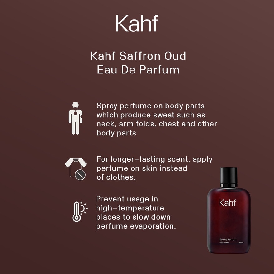 Eau de Parfum Saffron Oud 100 ml