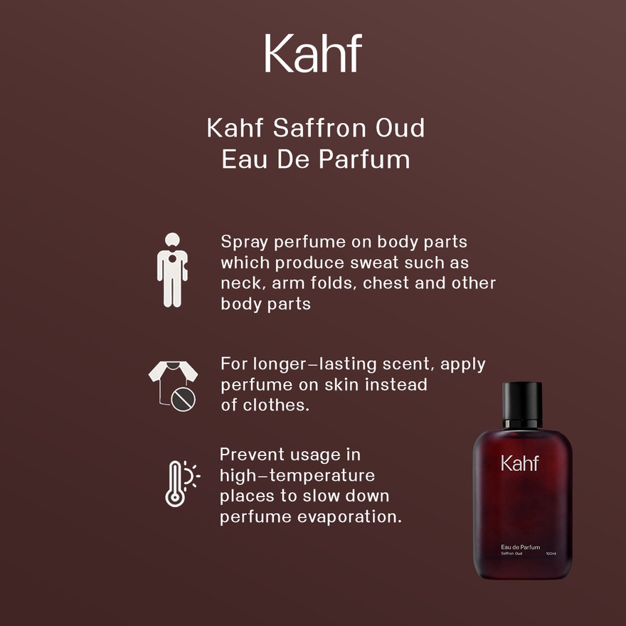 Eau de Parfum Saffron Oud 100 ml