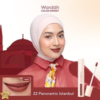 WARDAH Colorfit Last All Day Lip Paint 22 Panoramic Istanbul