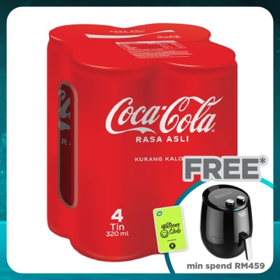 COCA-COLA Rasa Asli Can 4x320ml