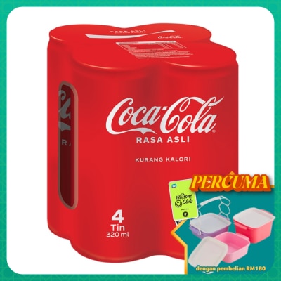 COCA-COLA - Rasa Asli Can 4x320ml