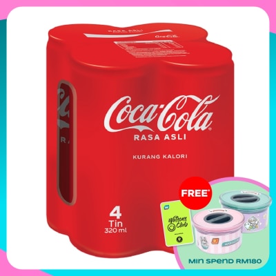 COCA-COLA Rasa Asli Can 4x320ml