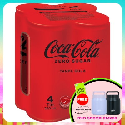 COCA-COLA - Rasa Asli Zero Sugar Can 4x320ml