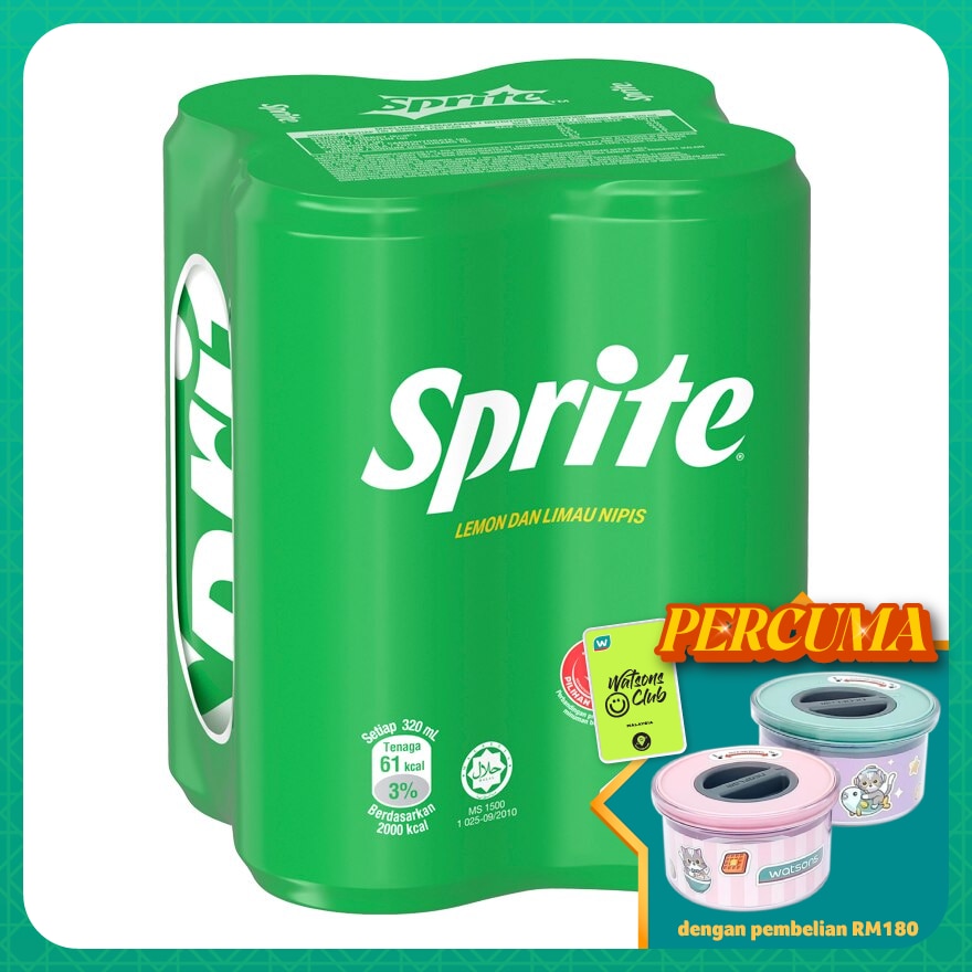 Lemon-Lime Flavour Can 4x320ml