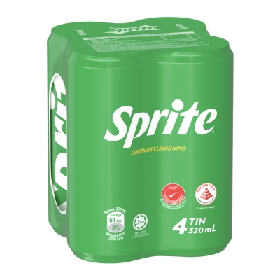 SPRITE - Lemon-Lime Flavour Can 4x320ml