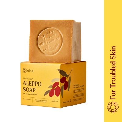 E'LIOE - Aleppo Soap With 40% Laurel Berry Oil 200g image
