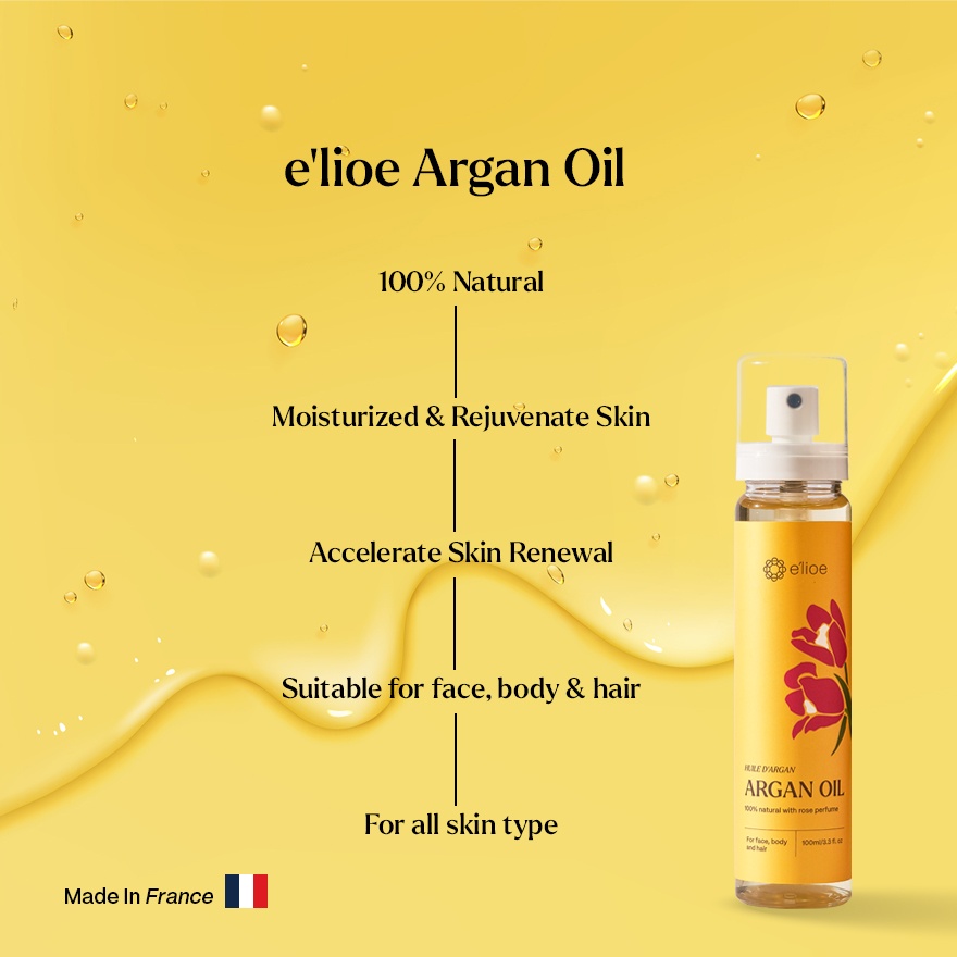 100% Natural Argan Oil with Rose Perfume 100ml image