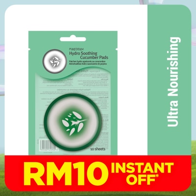 PUREDERM Hydro Soothing Cucumber Pads 10s