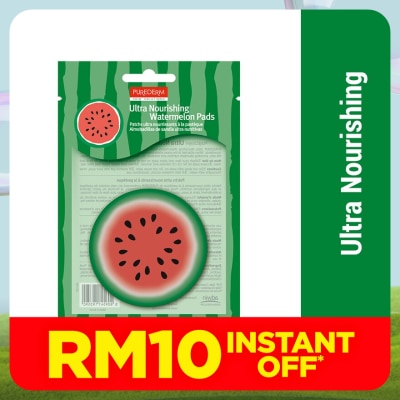 PUREDERM Ultra Nourishing Watermelon Pads 10s