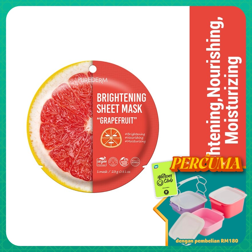 Brightening Sheet Mask-Grapefruit 1s