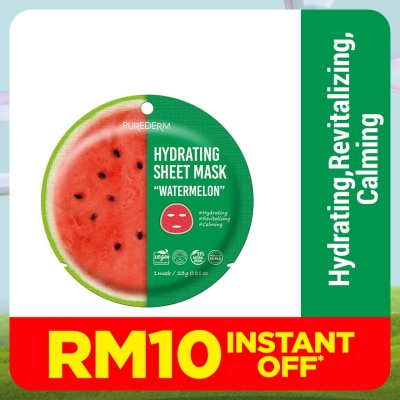 PUREDERM Hydrating Sheet Mask-Watermelon 1s