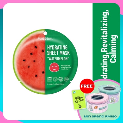 PUREDERM Hydrating Sheet Mask-Watermelon 1s