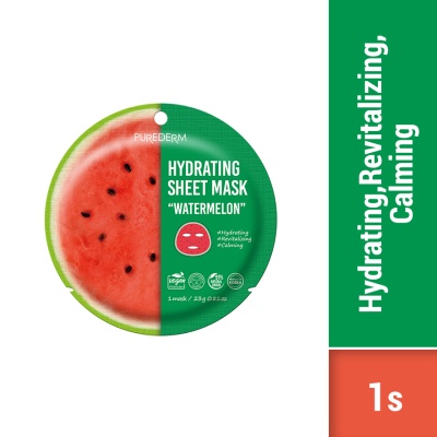 PUREDERM - Hydrating Sheet Mask-Watermelon 1s