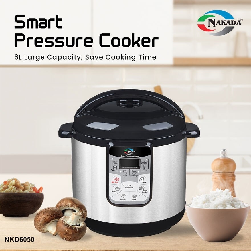 6 Liter Dual Pots Smart Pressure Cooker NKD6050