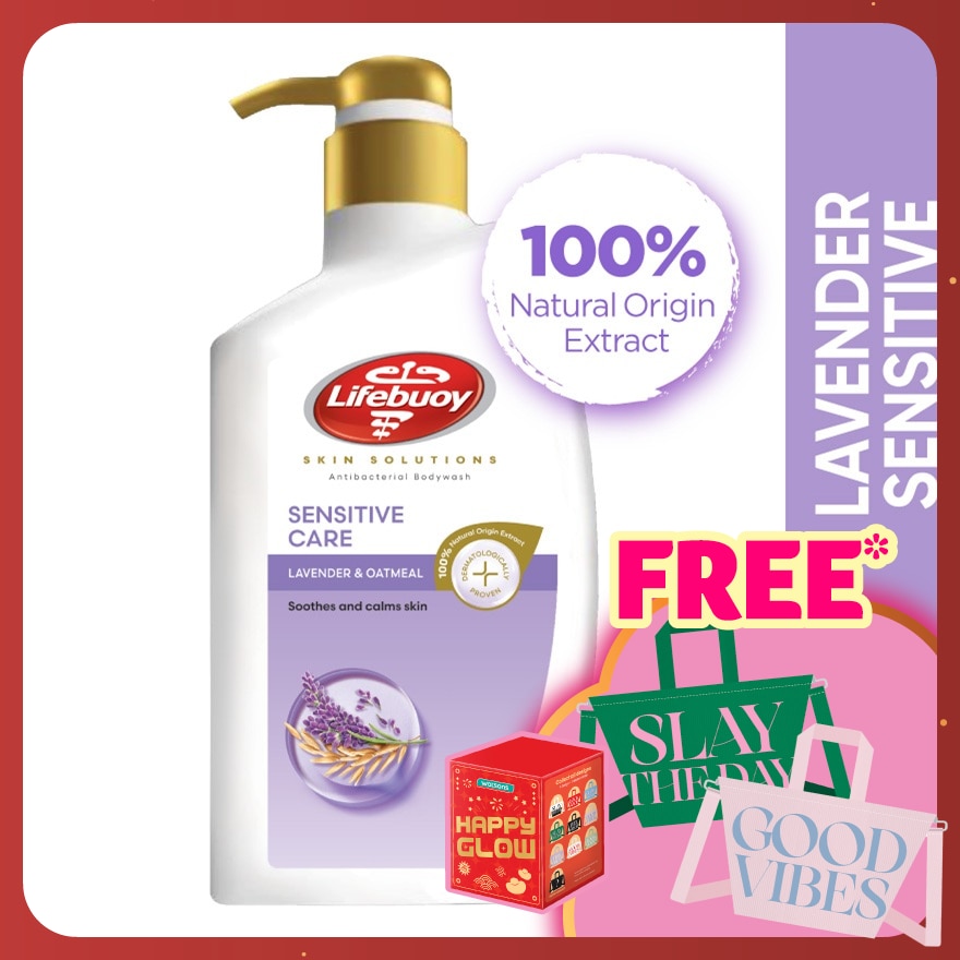 Body Wash Bottle Lavender Care 900ml