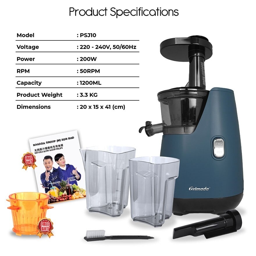 Netless Slow Juicer PSJ10