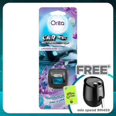 ORITA Car Clip Air Freshener Lavender Oasis 2ml x 1s