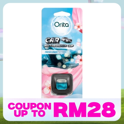 ORITA Car Clip Air Freshener Fresh Linen 2ml x 1s
