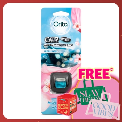 ORITA Car Clip Air Freshener Fresh Linen 2ml x 1s