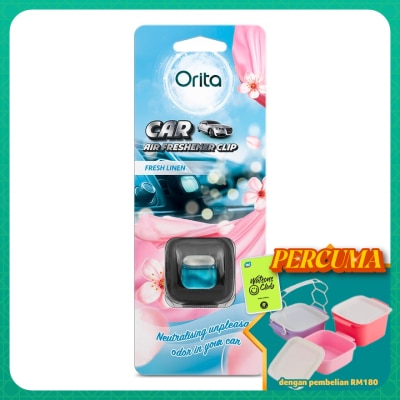 ORITA - Car Clip Air Freshener Fresh Linen 2ml x 1s