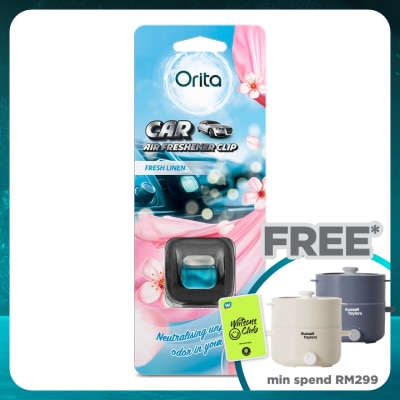 ORITA Car Clip Air Freshener Fresh Linen 2ml x 1s