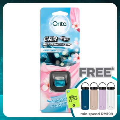 ORITA Car Clip Air Freshener Fresh Linen 2ml x 1s