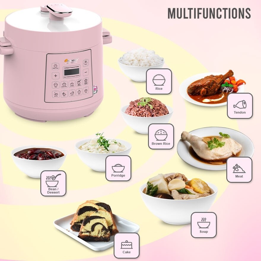 LIMITED EDITION 4 Liter Pressure Cooker MPC4000 Light Pink