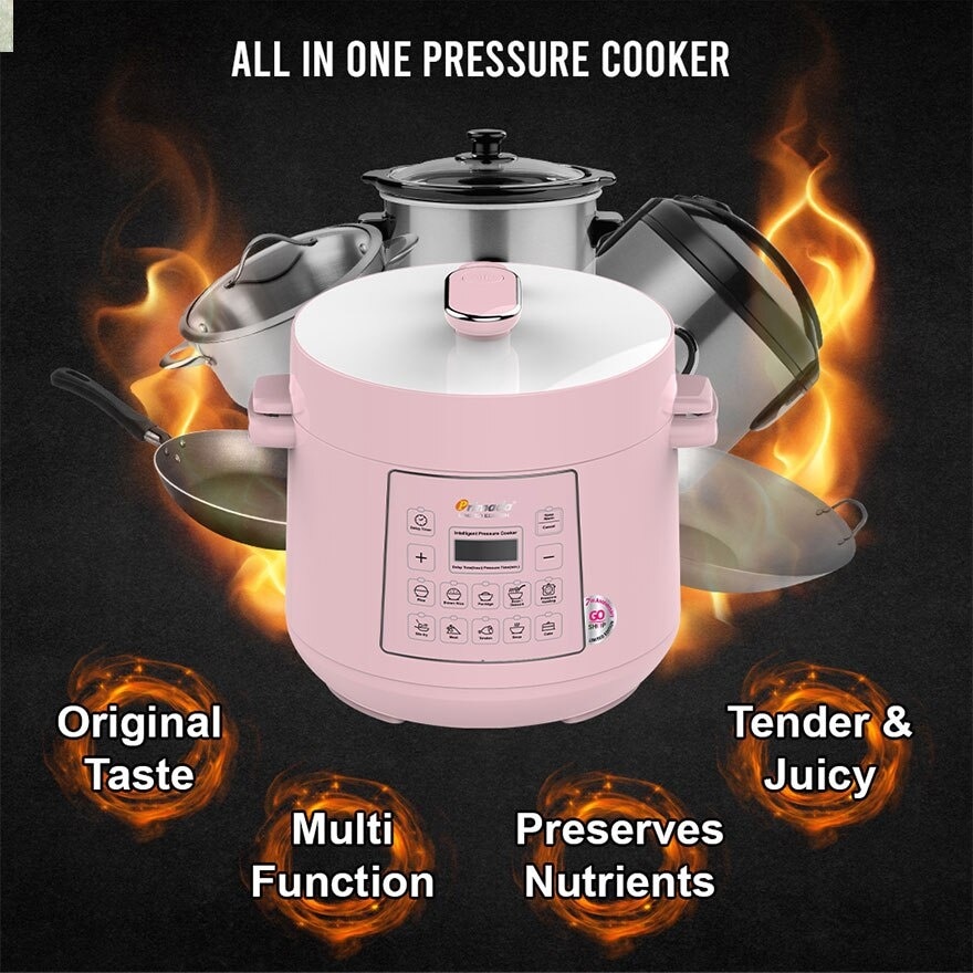 LIMITED EDITION 4 Liter Pressure Cooker MPC4000 Light Pink