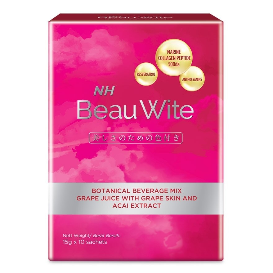 Beau Wite + Grape Skin & Acai Extract 15g X 10's