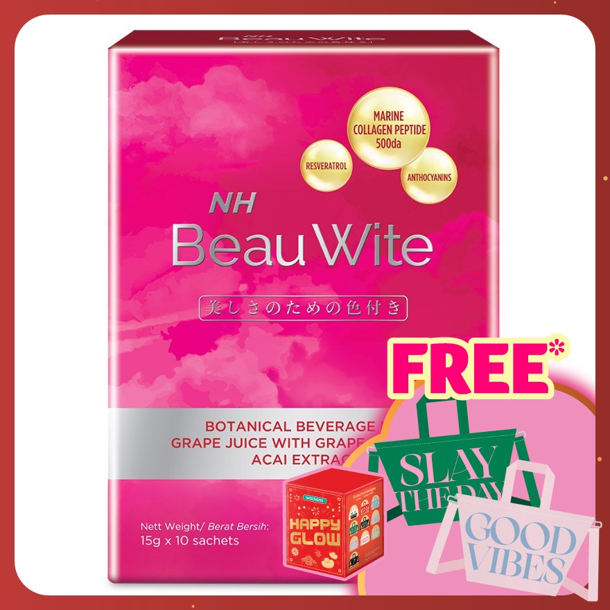 Beau Wite + Grape Skin & Acai Extract 15g X 10's
