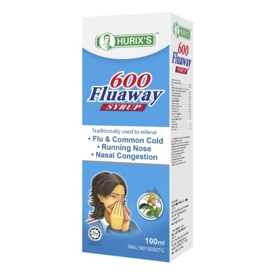 HURIX'S 600 Fluaway Syrup 100milliliter