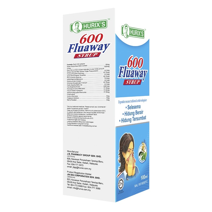 600 Fluaway Syrup 100milliliter