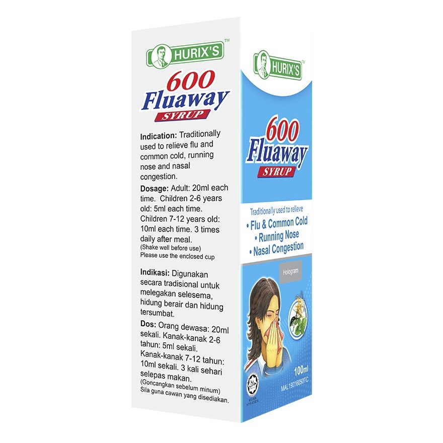 600 Fluaway Syrup 100milliliter