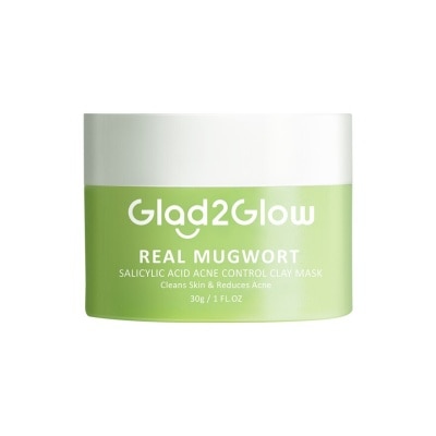 GLAD2GLOW Real Mugwort Salicylic Acid Acne Control Clay Mask 30g