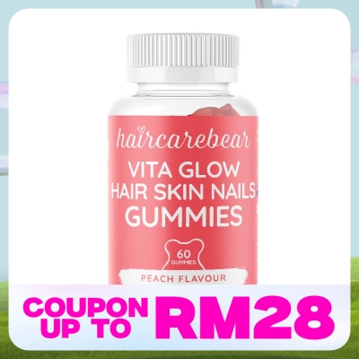 HAIR CARE BEAR Vita Glow Hair Skin Nails Gummies 60s