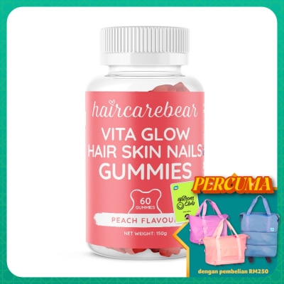 HAIR CARE BEAR Vita Glow Hair Skin Nails Gummies 60s