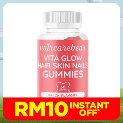 HAIR CARE BEAR Vita Glow Hair Skin Nails Gummies 60s