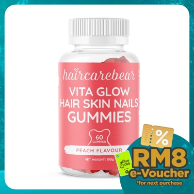 HAIR CARE BEAR Vita Glow Hair Skin Nails Gummies 60s