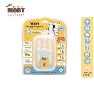 BABY MOBY Training Toothbrush Set for Babies