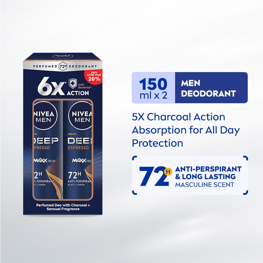 DEEP Deodorant Espresso Spray 2x150ml image