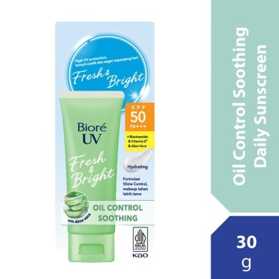 BIORE UV Fresh & Bright Oil Control Soothing 30g SPF50/PA+++