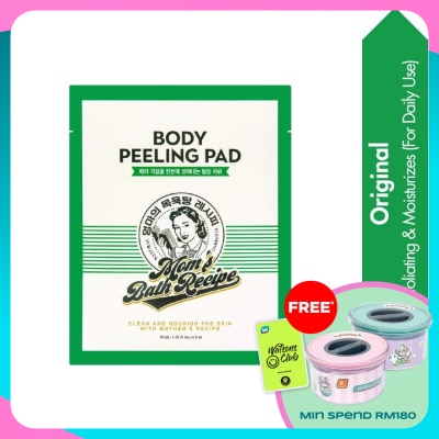 MOM'S BATH RECIPE Body Peeling Pad Original 1s